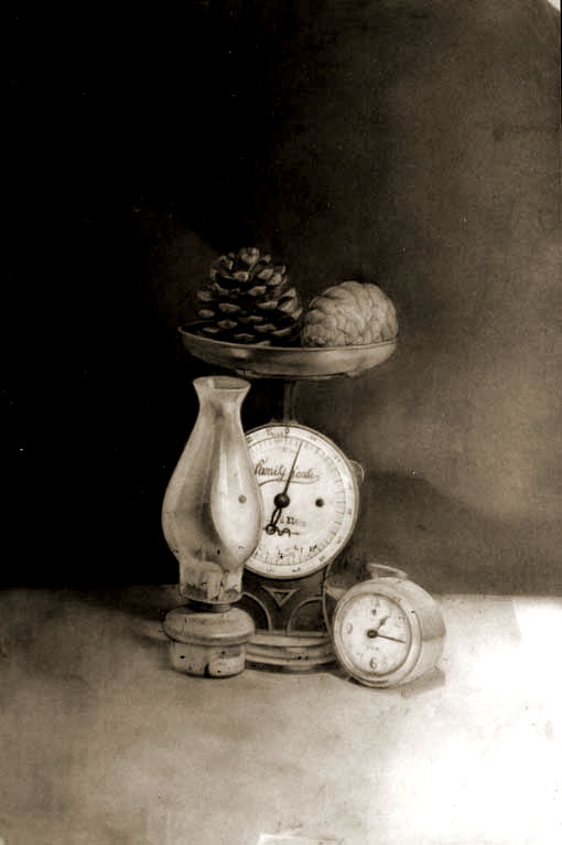 静物デッサン 鉛筆デッサン